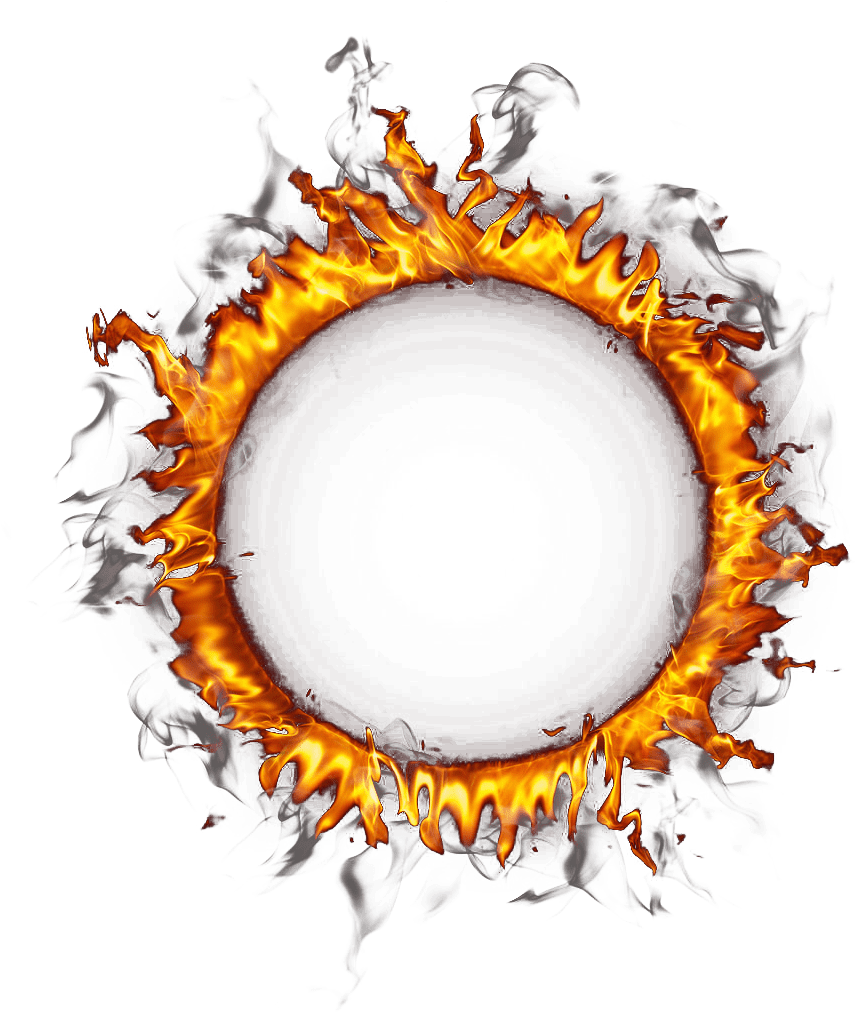 Glowing burning circle fire background clipart full size pinclipart