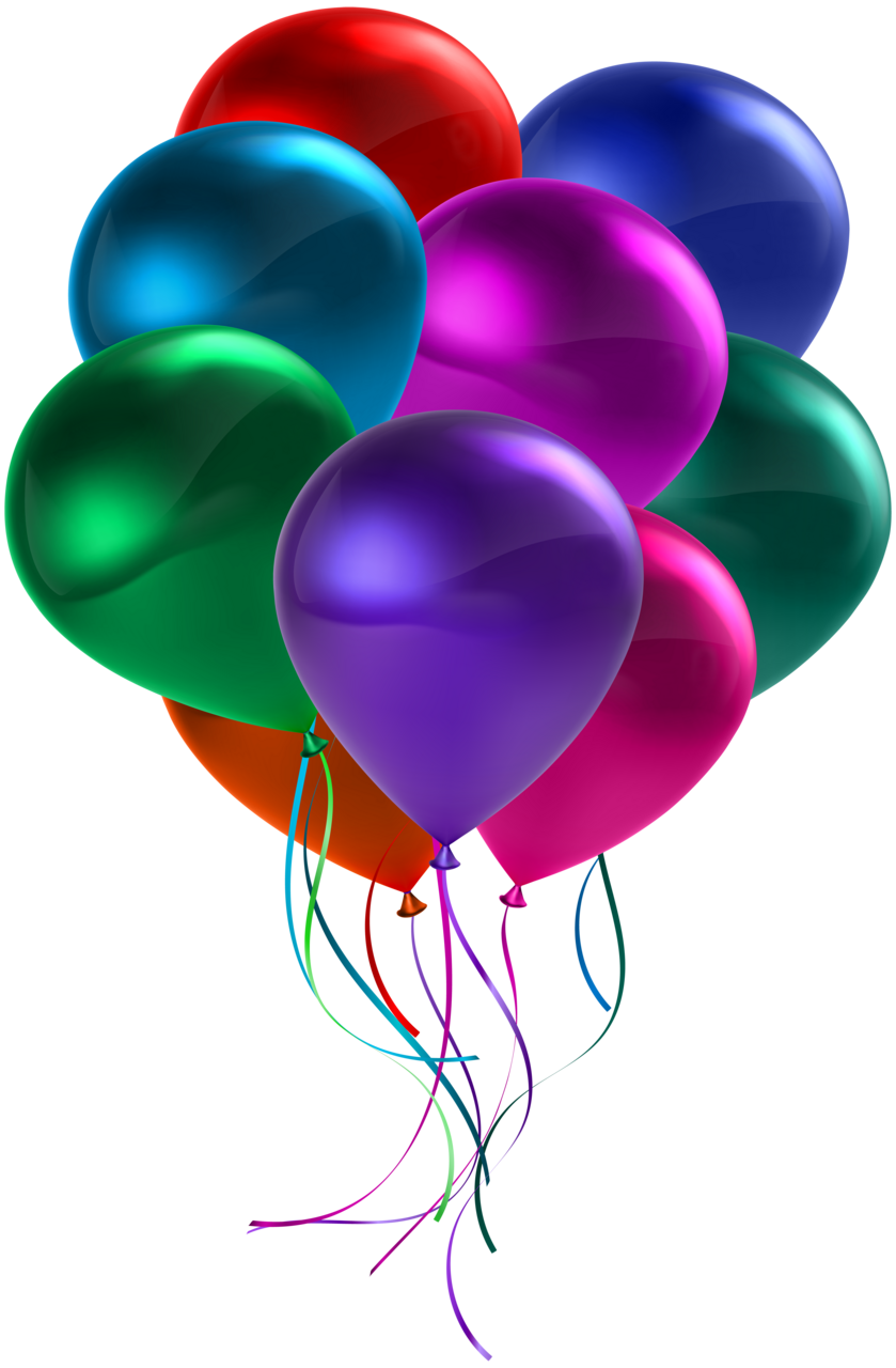 Bunch of colorful balloon clipart photo