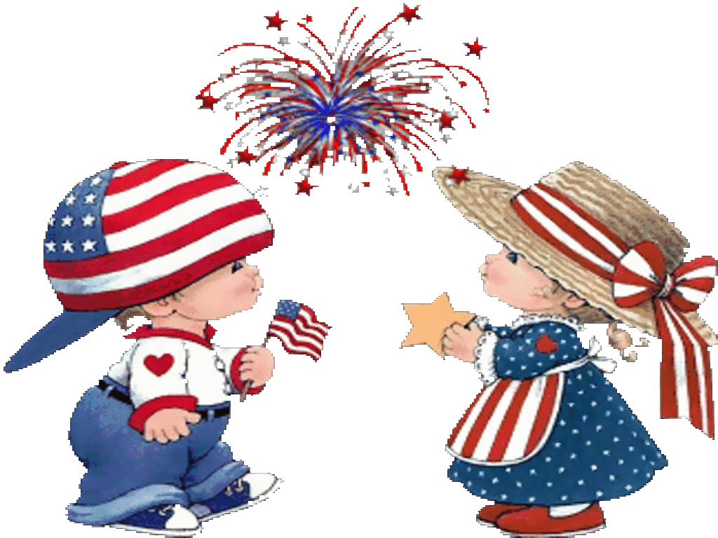 American flag th of july kids clipart happy fourth birthday america free