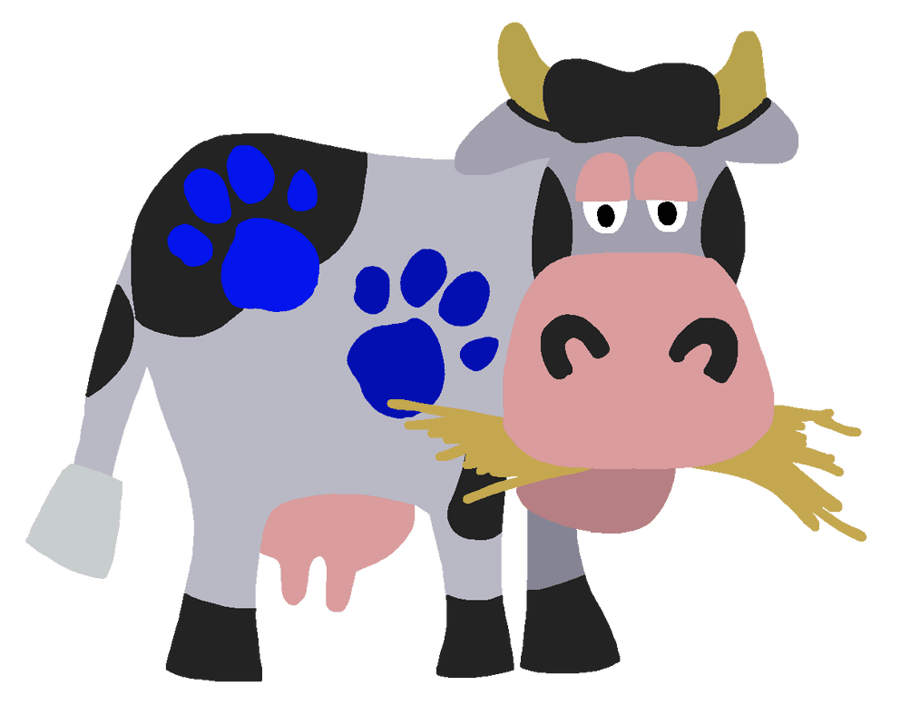 Blues clues cow with pawprints by nbtitanic deviantart clipart free