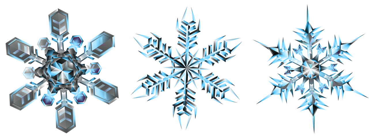 Crystal snowflake clipart image art images
