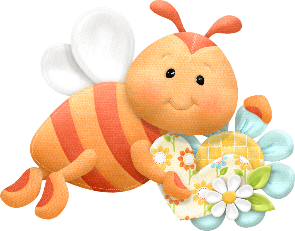 Bee pin page clipart background