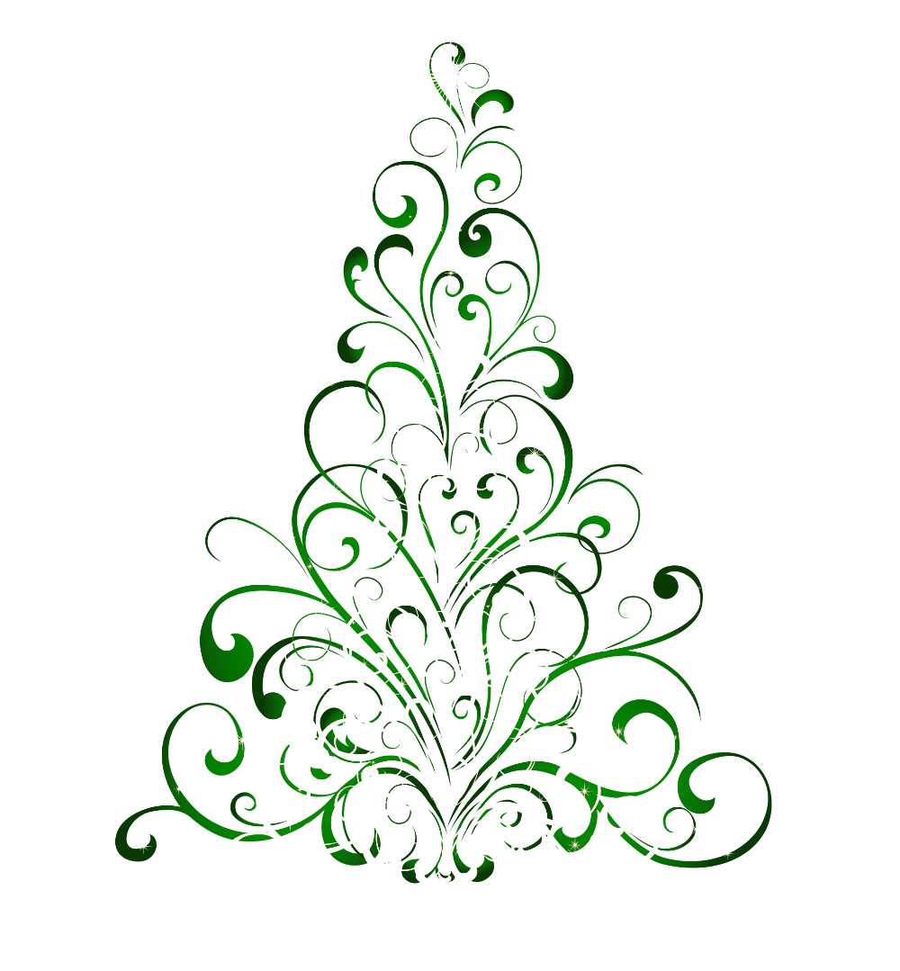 Christmas tree clipart images green