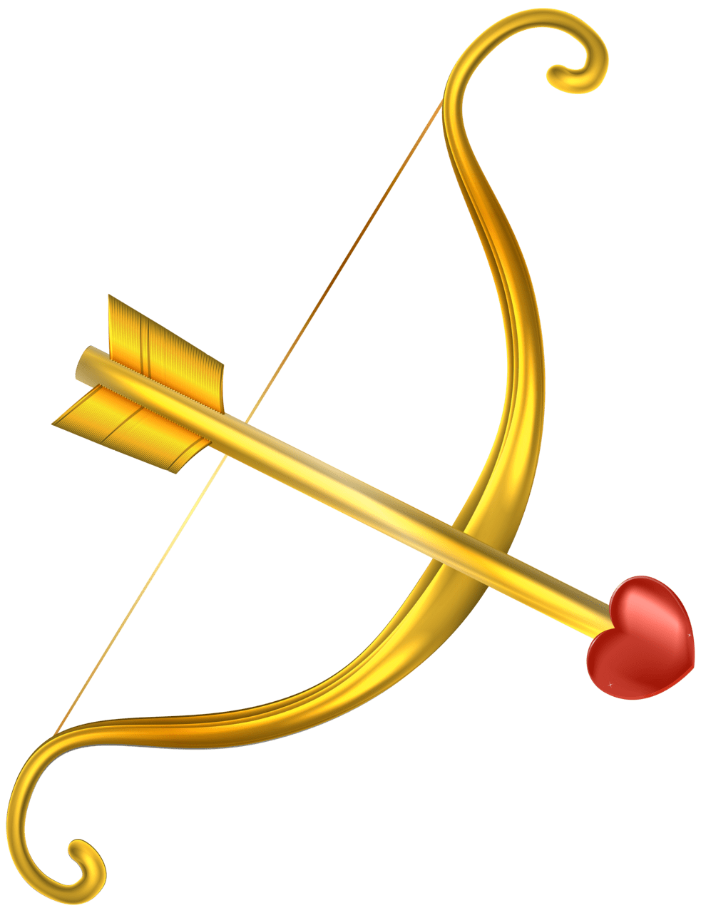 Arrow cupid bow clipart vector