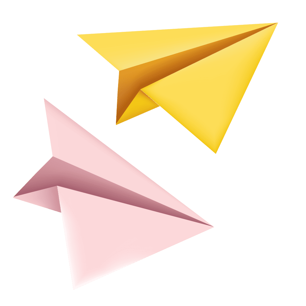 Airplane yellow paper plane clipart clip art