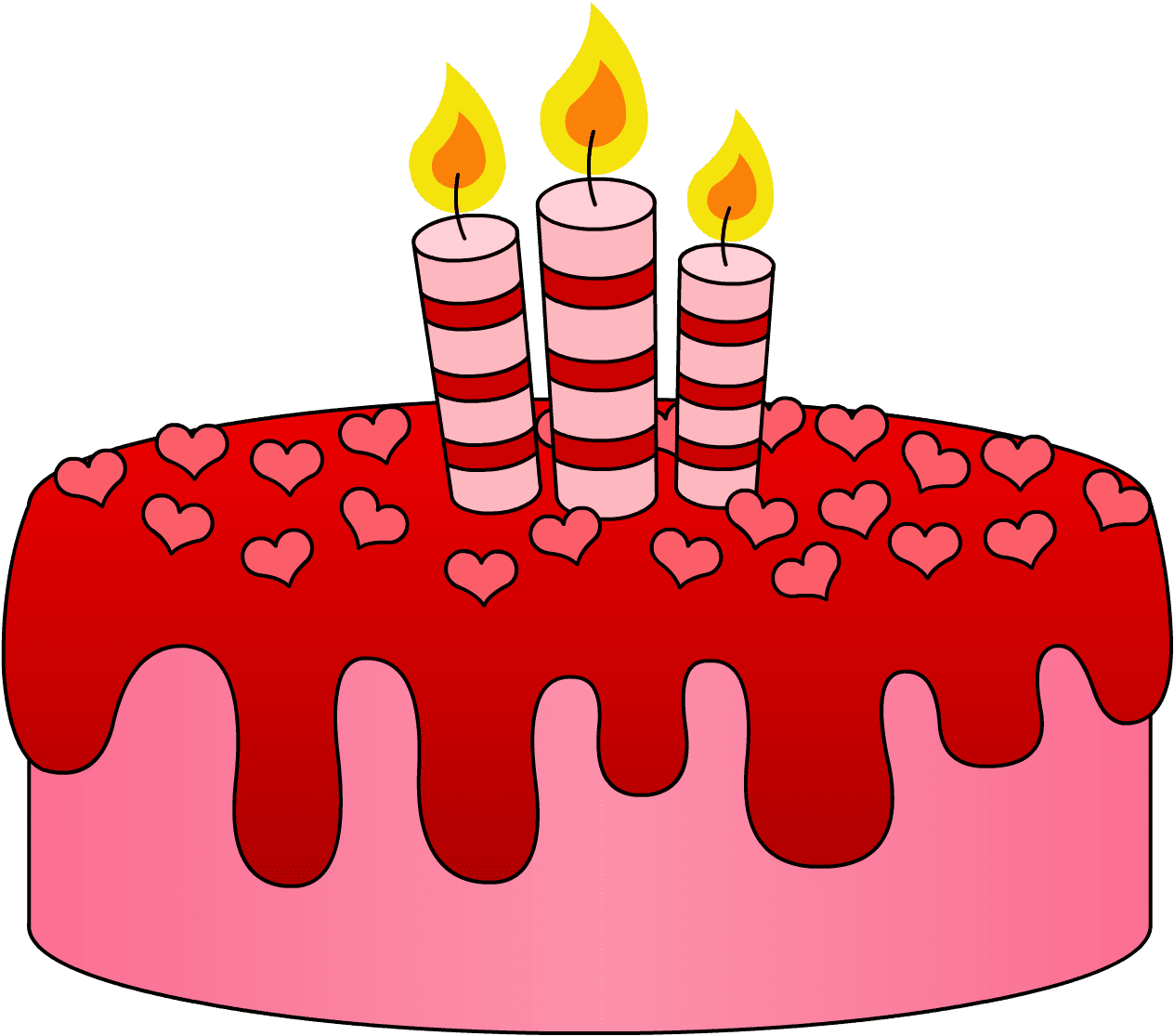 Birthday cake pin page clipart background 2