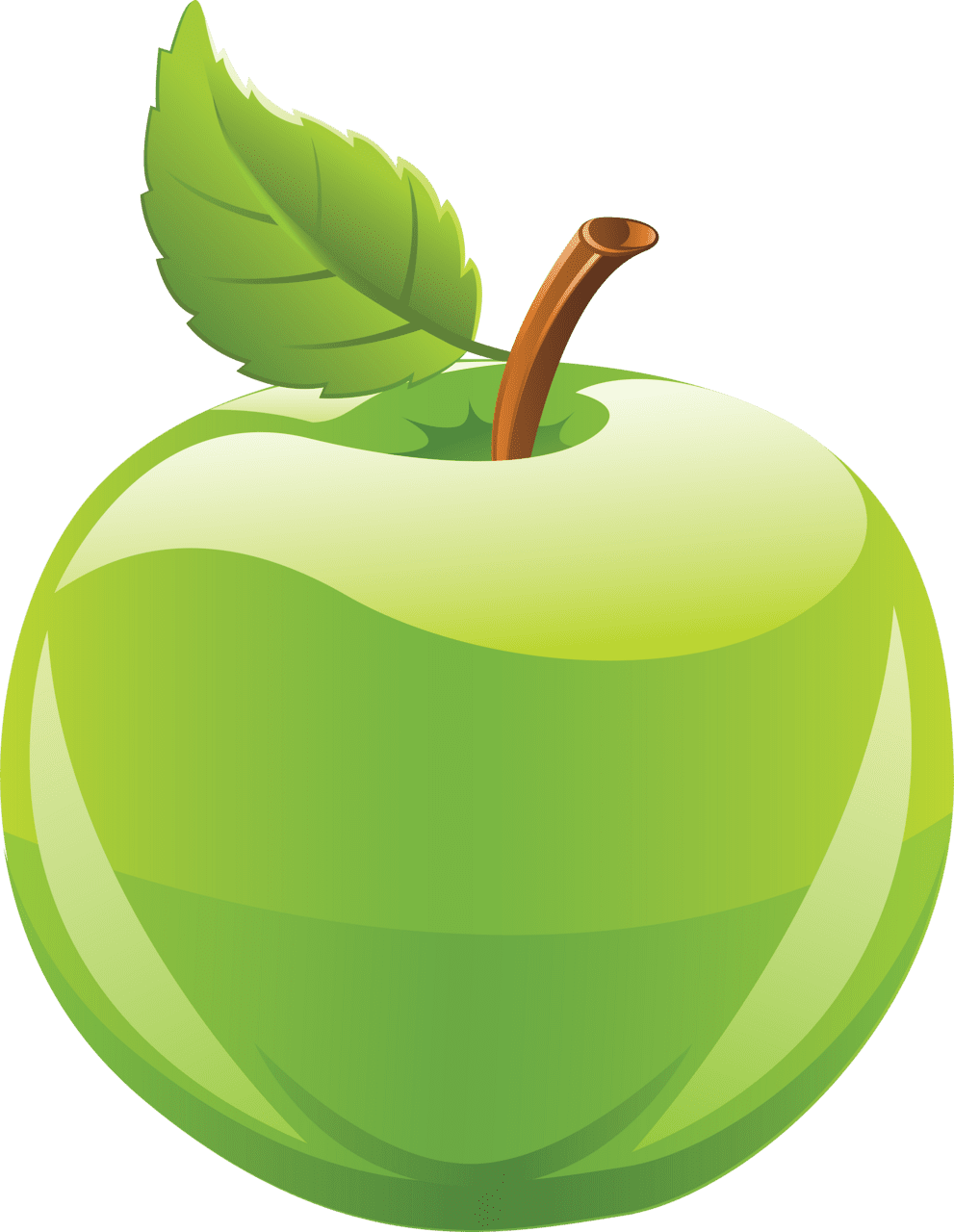 Green apple clipart picture