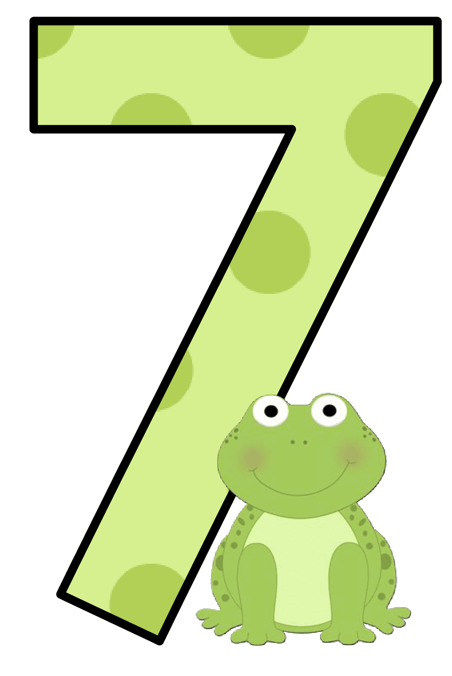 Ch numeros de kid sparkz frog theme classroom math number cards clipart free