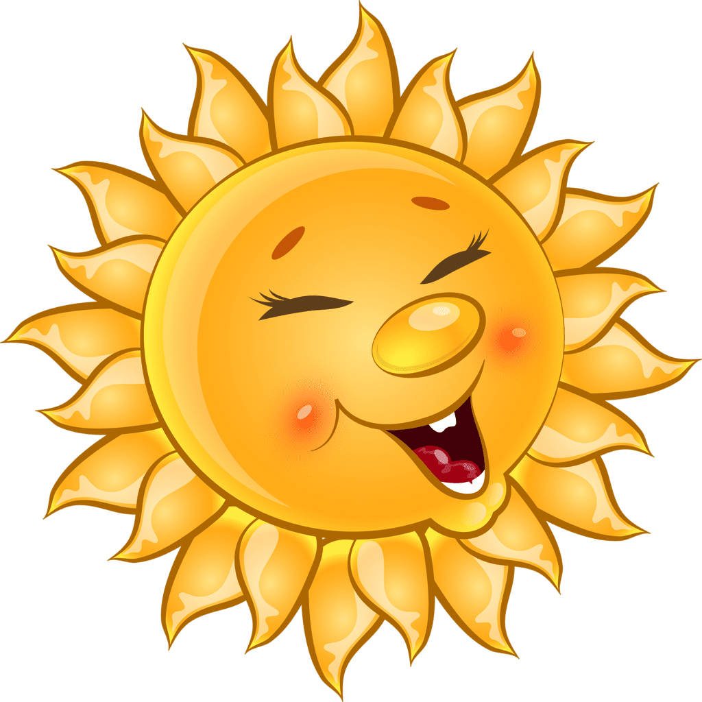 Sunshine cute sun clipart cartoons background