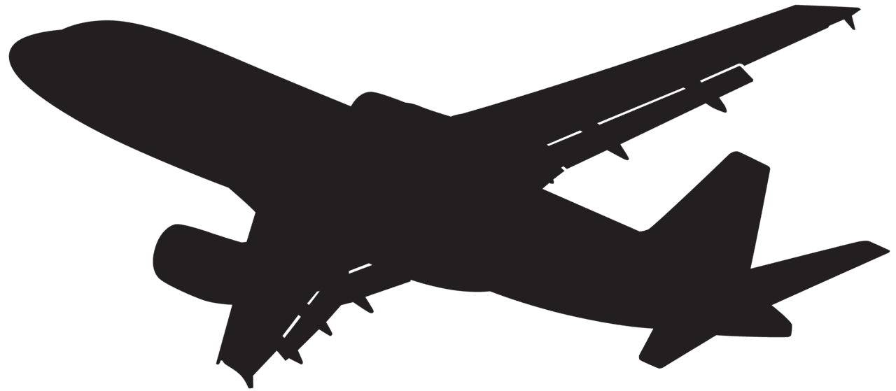 Airplane plane silhouette clipart background