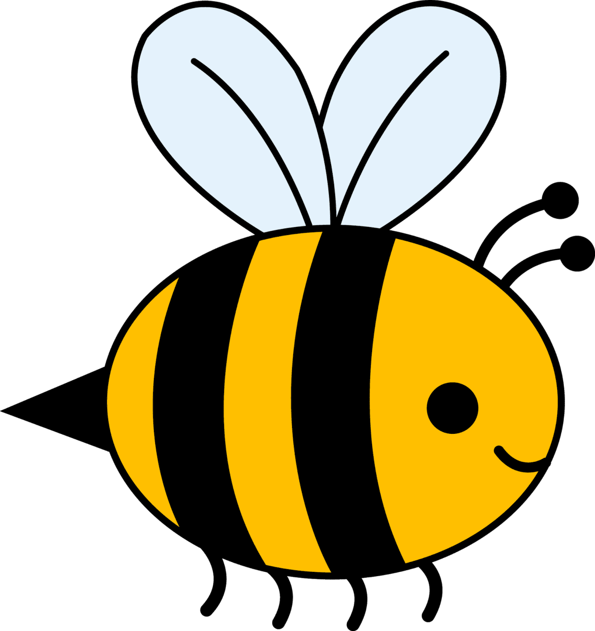 Bee clipart black and white panda images