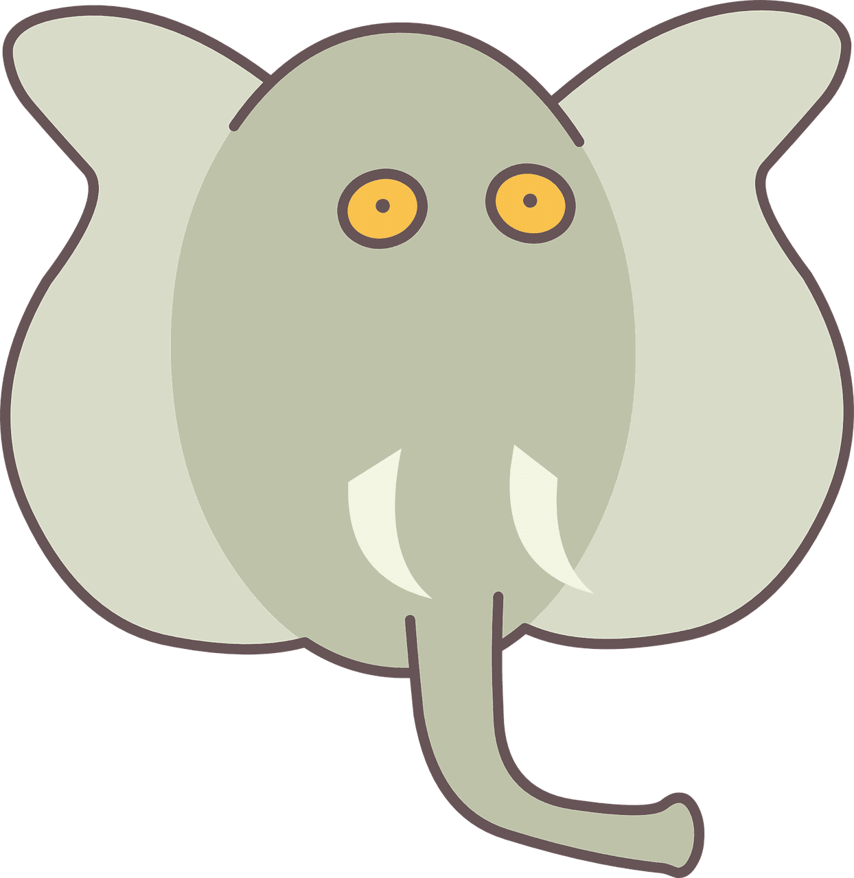 Elephant india animal vector graphic clipart