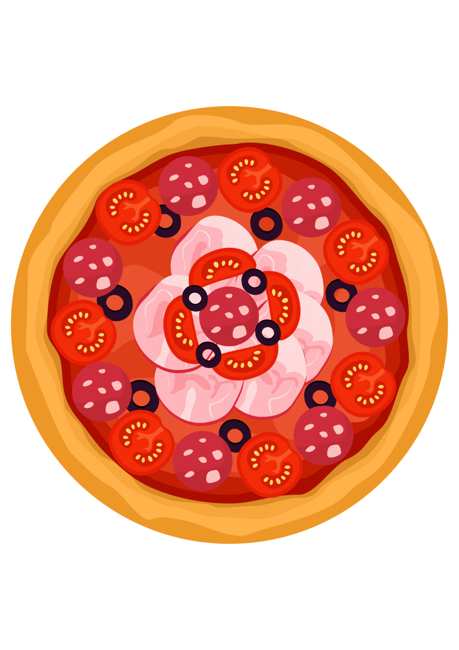 Pizza page clipart transparent