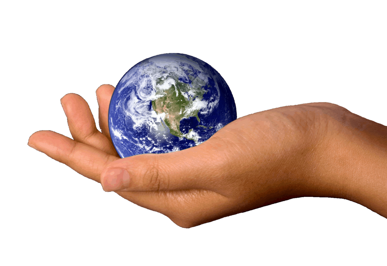 Earth hand image writing coach map globe hands clipart