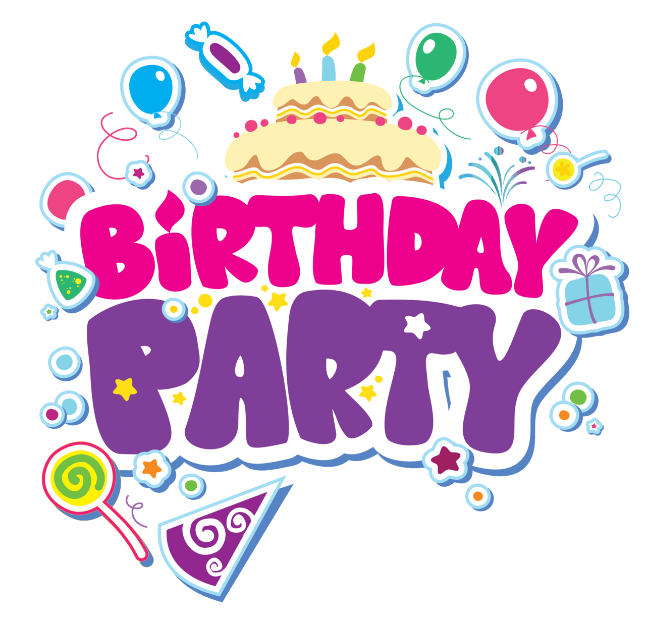 Happy birthday party clipart picture