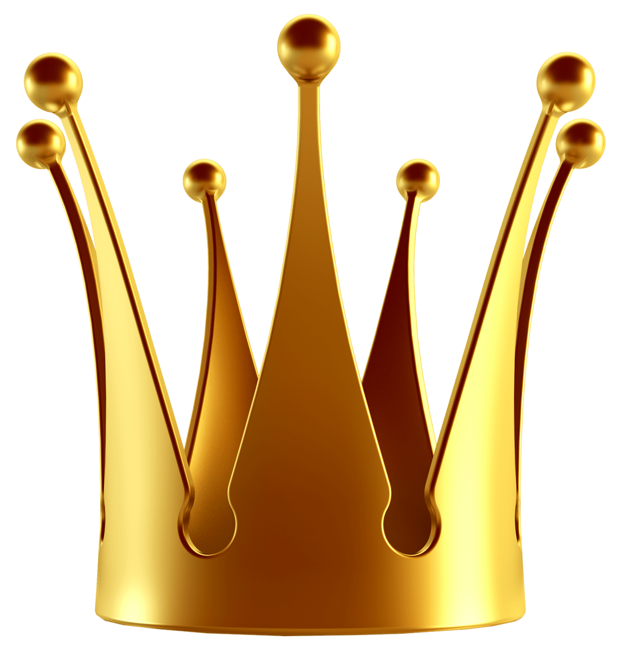 Golden crown clipart logo