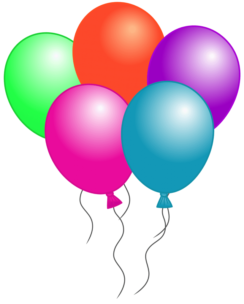 Balloon birthday special photo editing background and text clipart