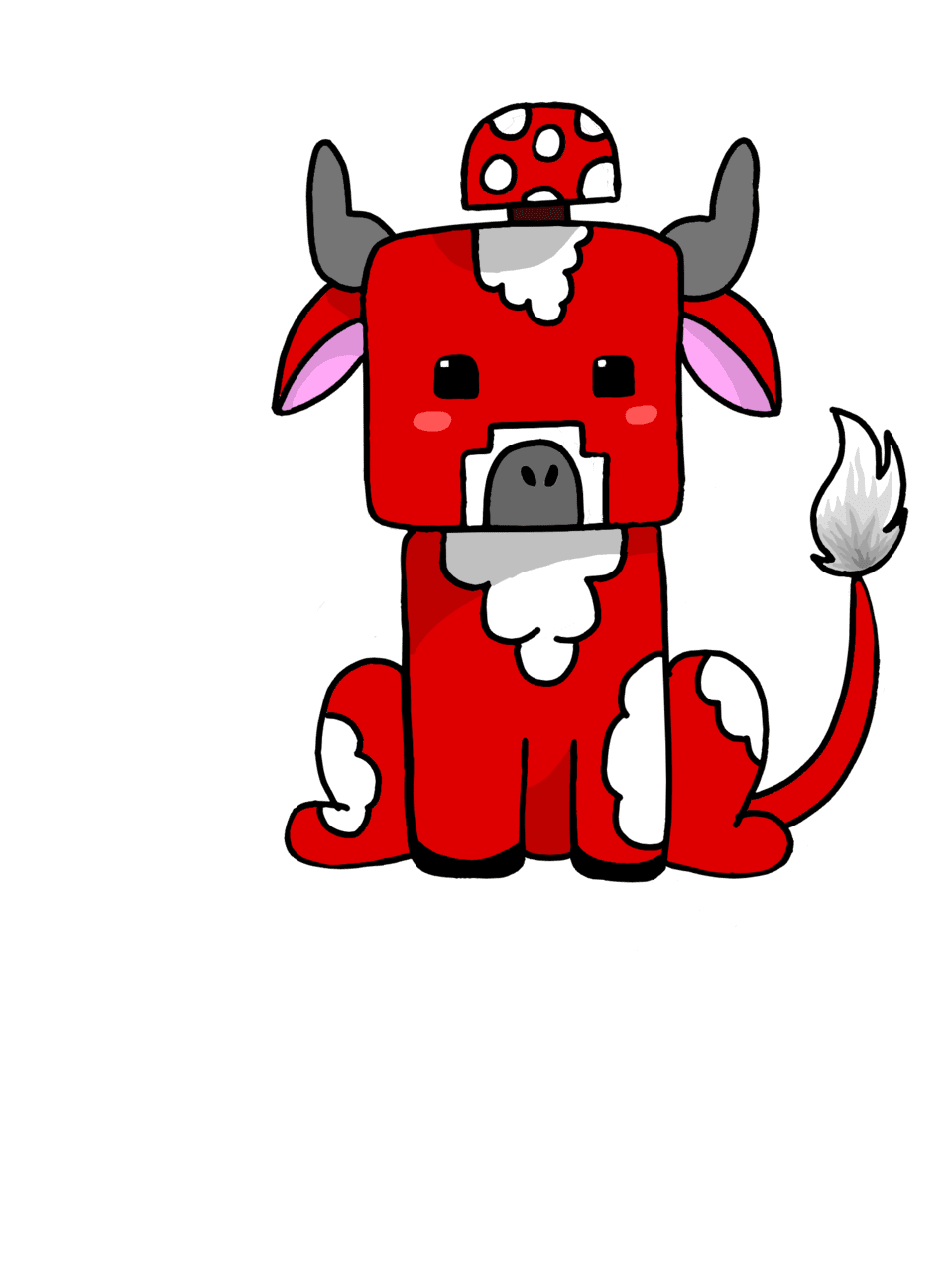 Cow mooshroom saffue clipart photo