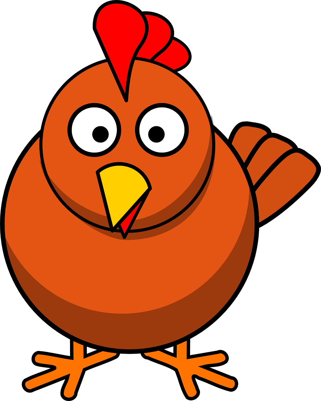 Chicken poultry animal vector graphic clipart