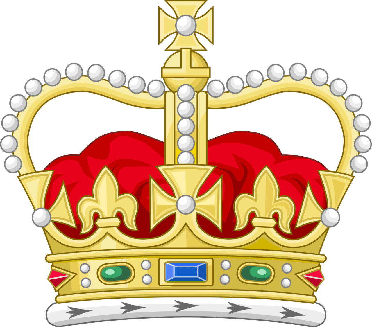 Crown pin page clipart picture 2