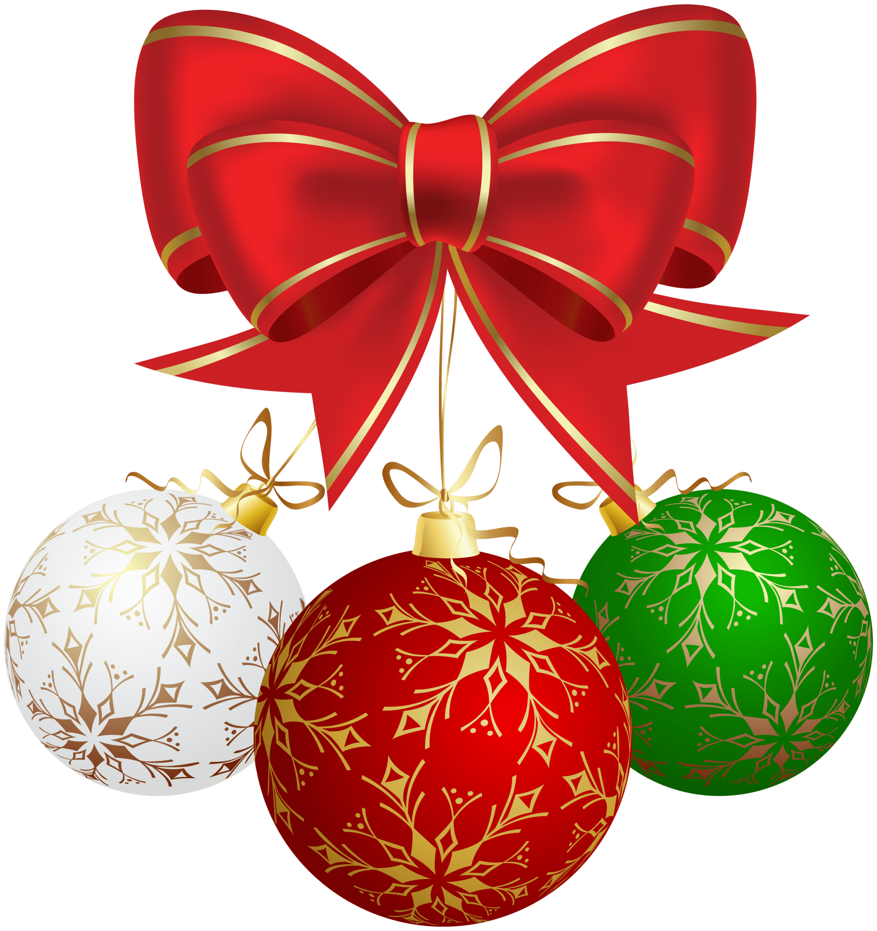 Christmas balls clipart image