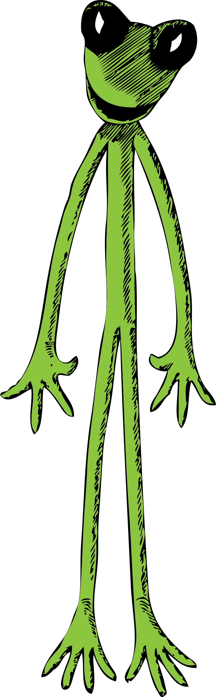 Skinny frog clipart clip art