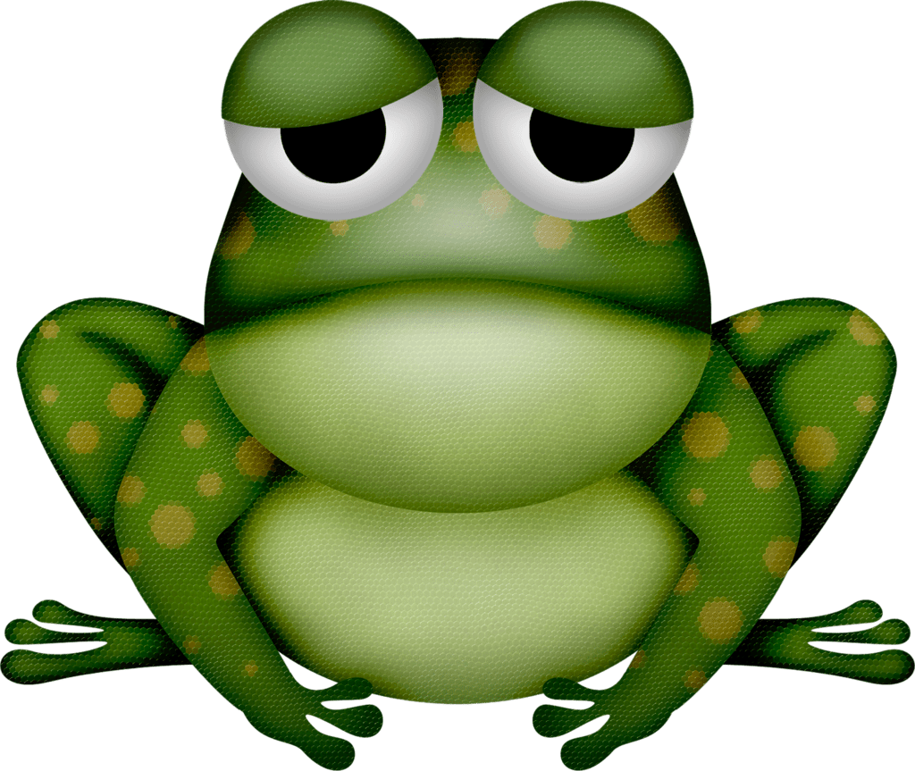 Frog pin page clipart clip art 4