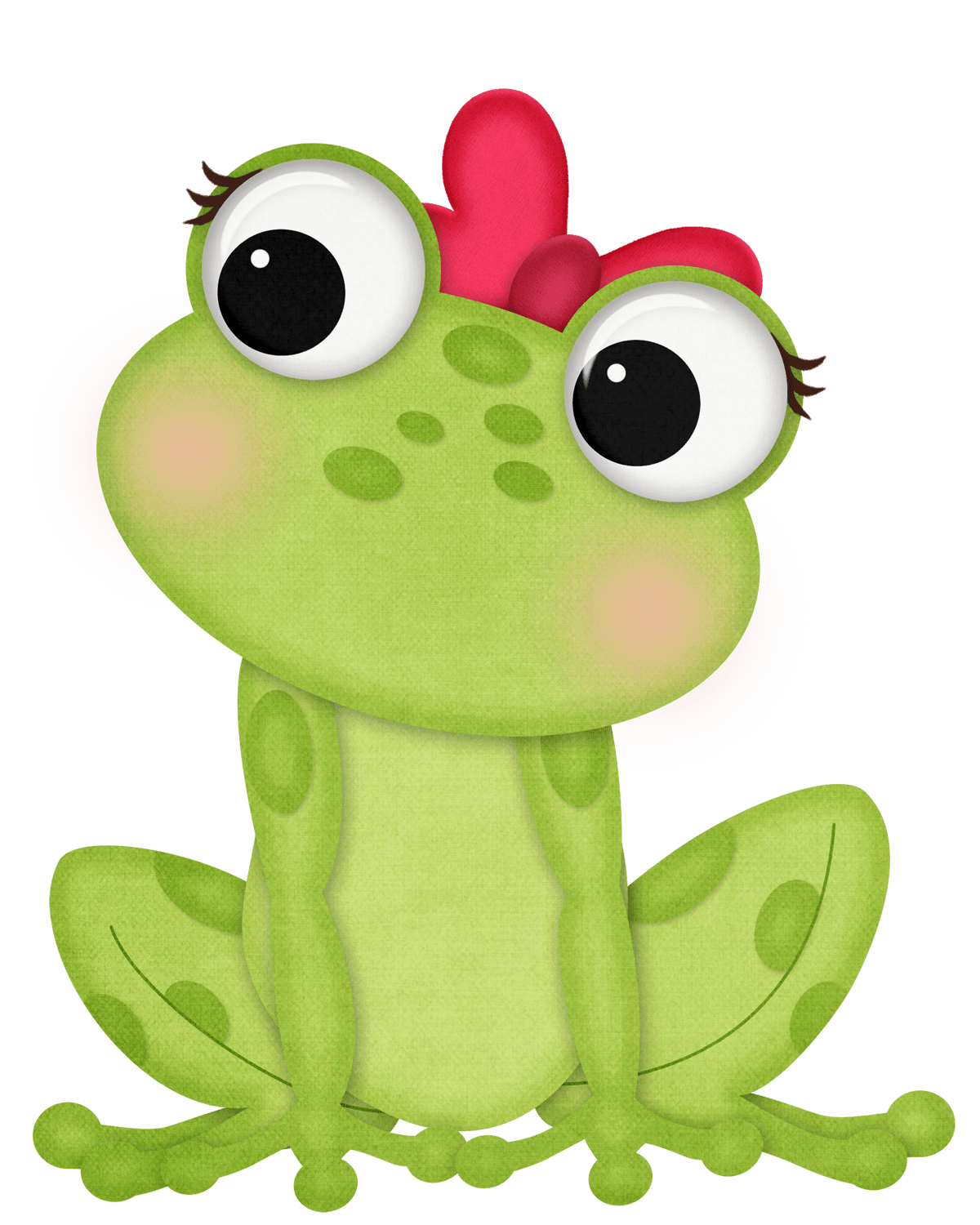 Frog pin page clipart clip art 2