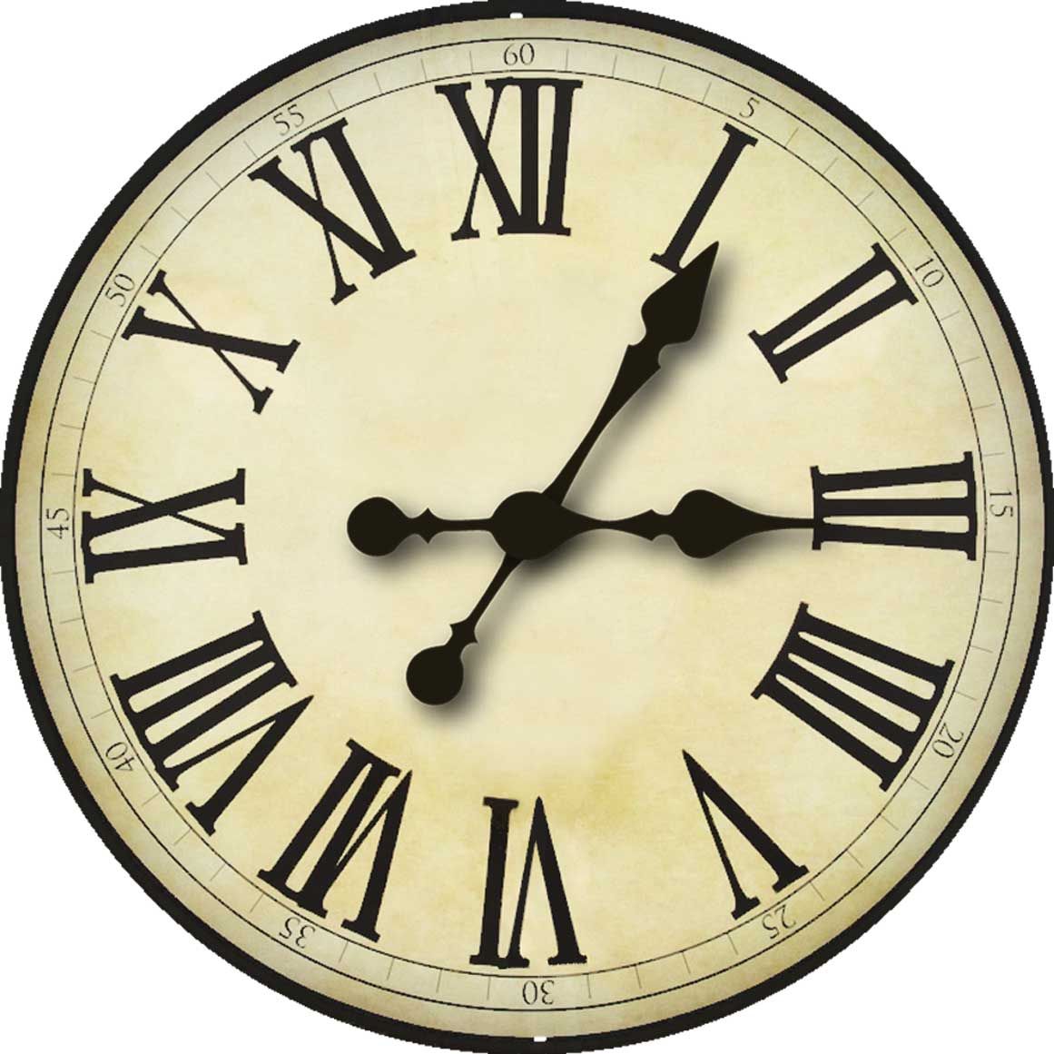 Victorian clock face pr table clipart transparent