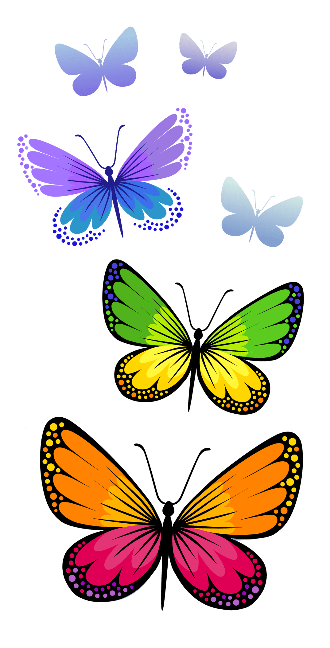 Butterfly butterflies position clipart image