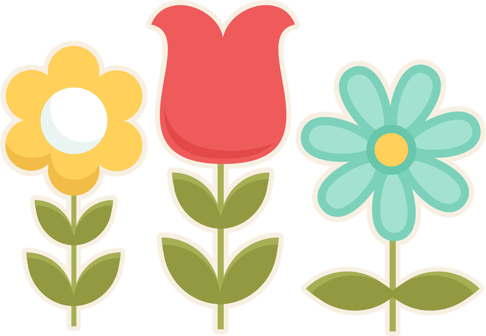 Miss kate cuttables flower template crafts clipart picture