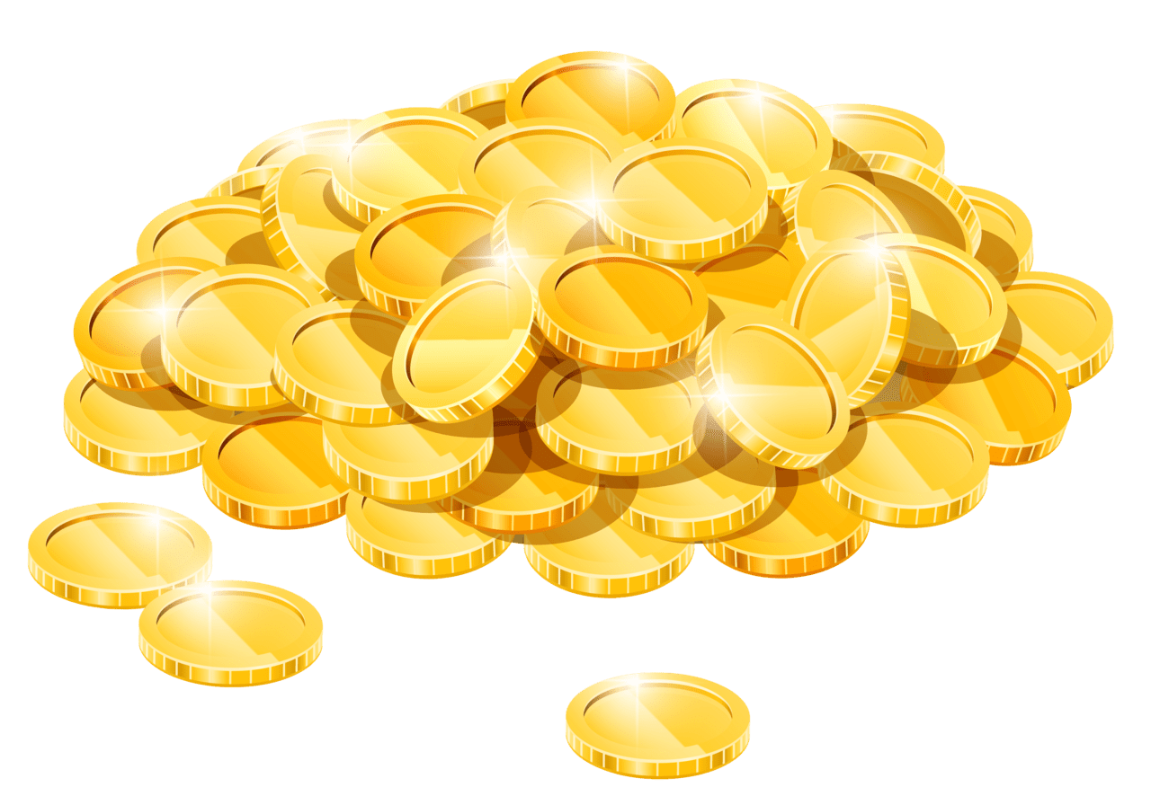 Money gold co pile clipart image