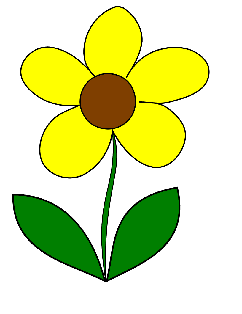 Flowers yellow flower clipart panda images