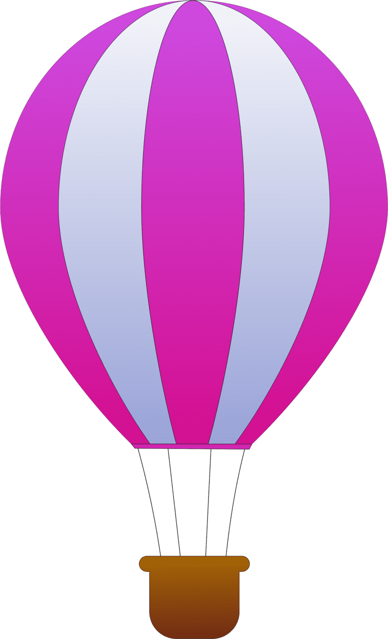 Air balloon clipart image