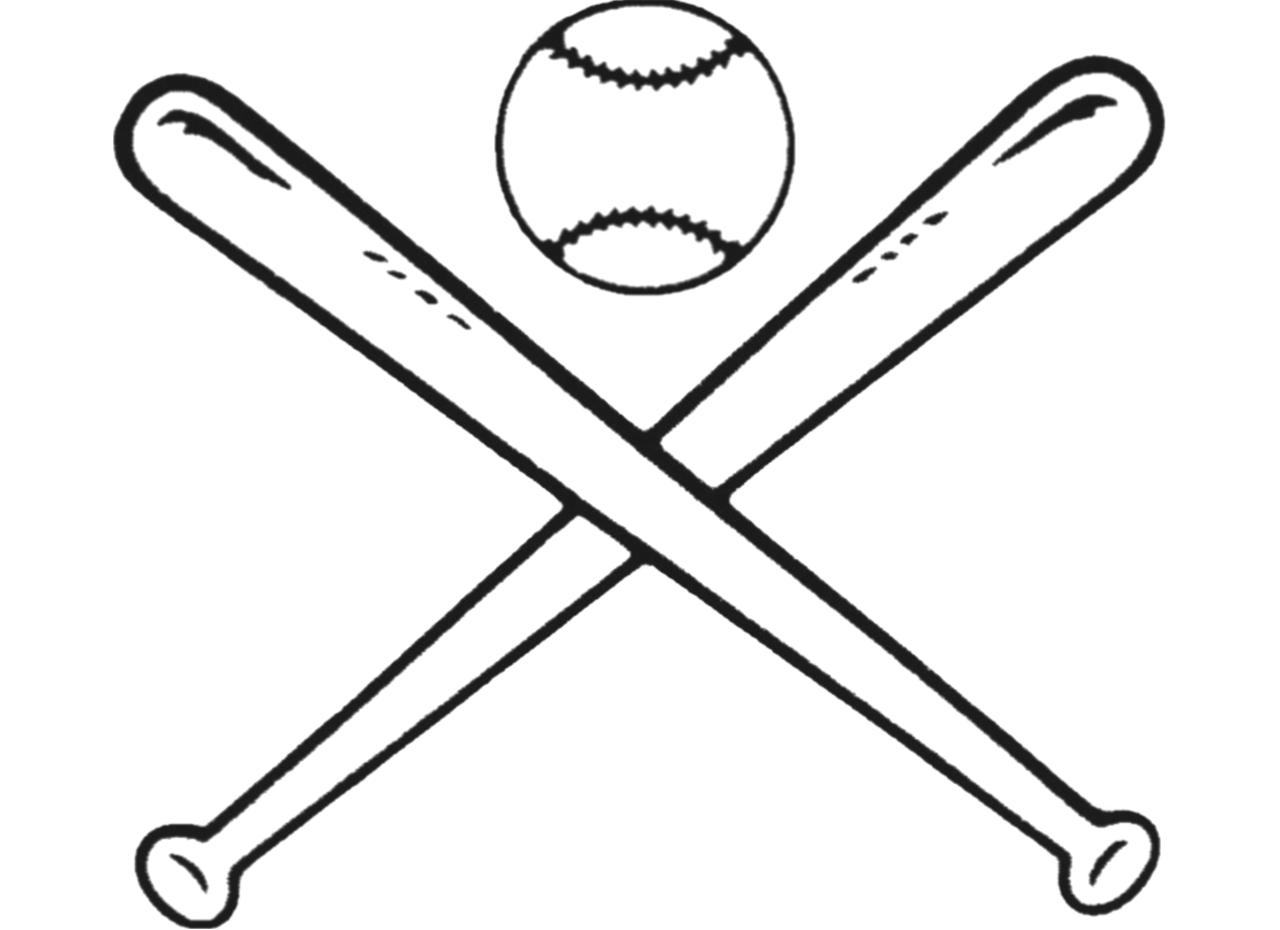 Baseball bat outline is my favorite sport hc ofu clipart picture