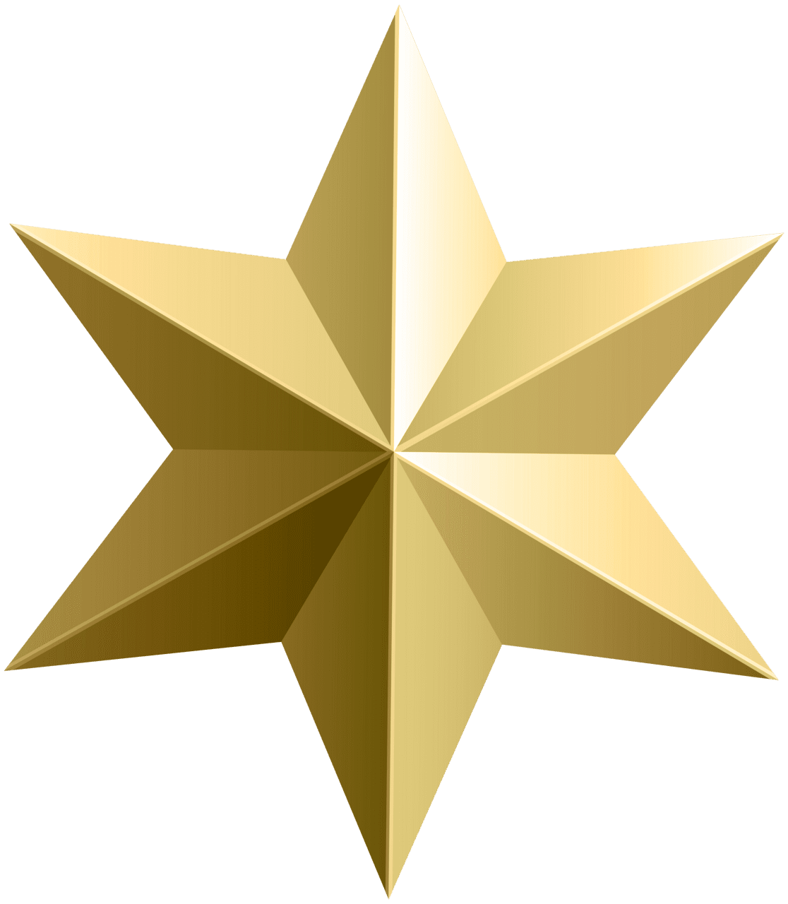 Gold star clipart image