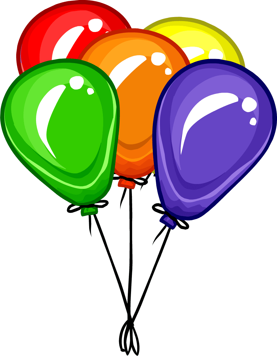 Bunch of balloon clipart vector