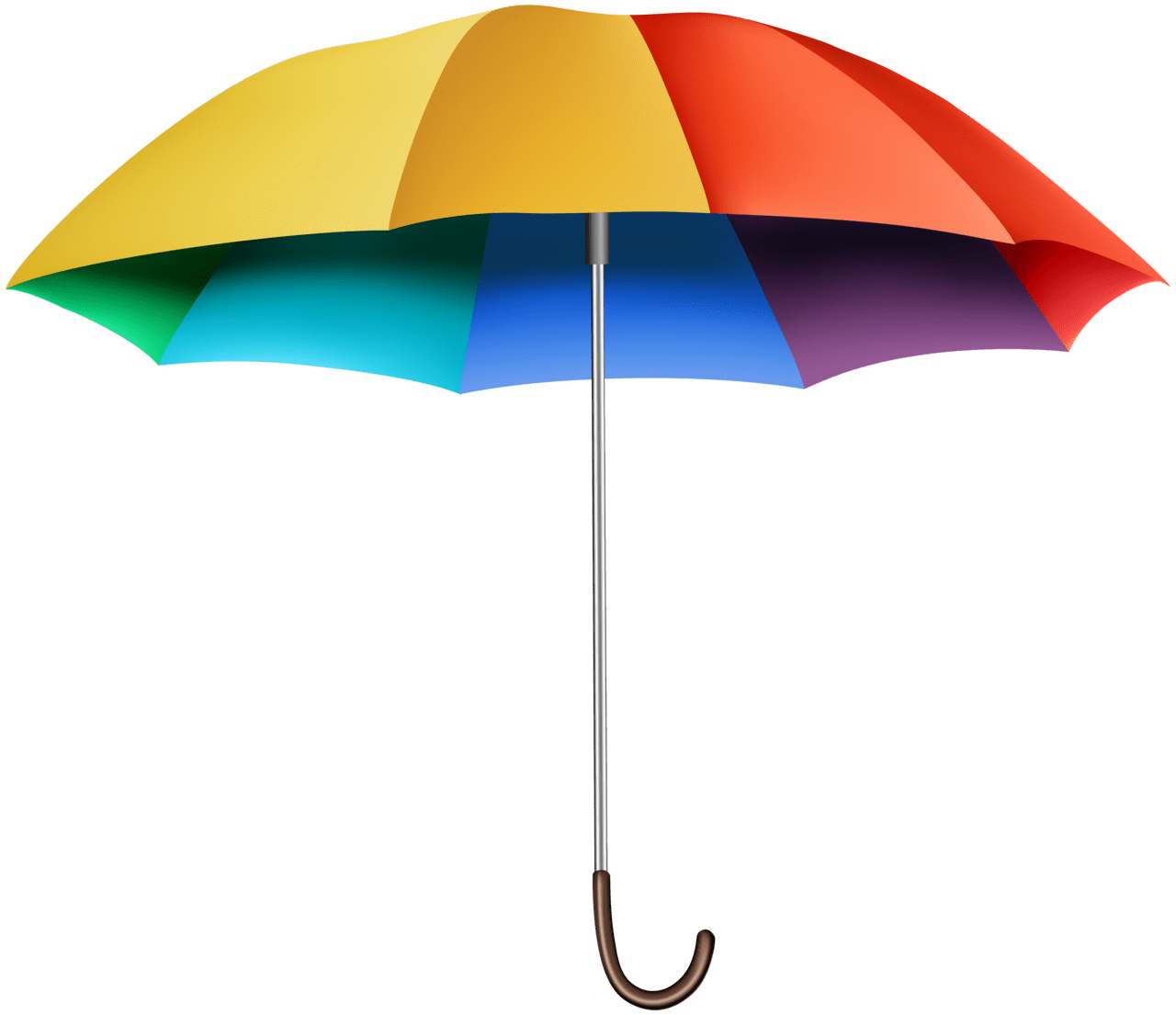 Rainbow ra bow umbrella clipart image