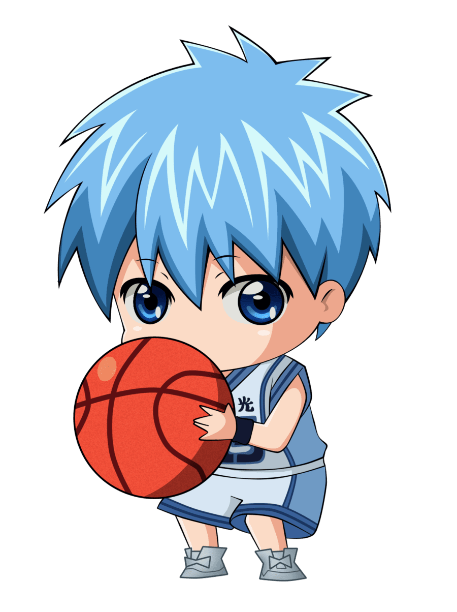 Basketball nominations chibi of the month clipart vector