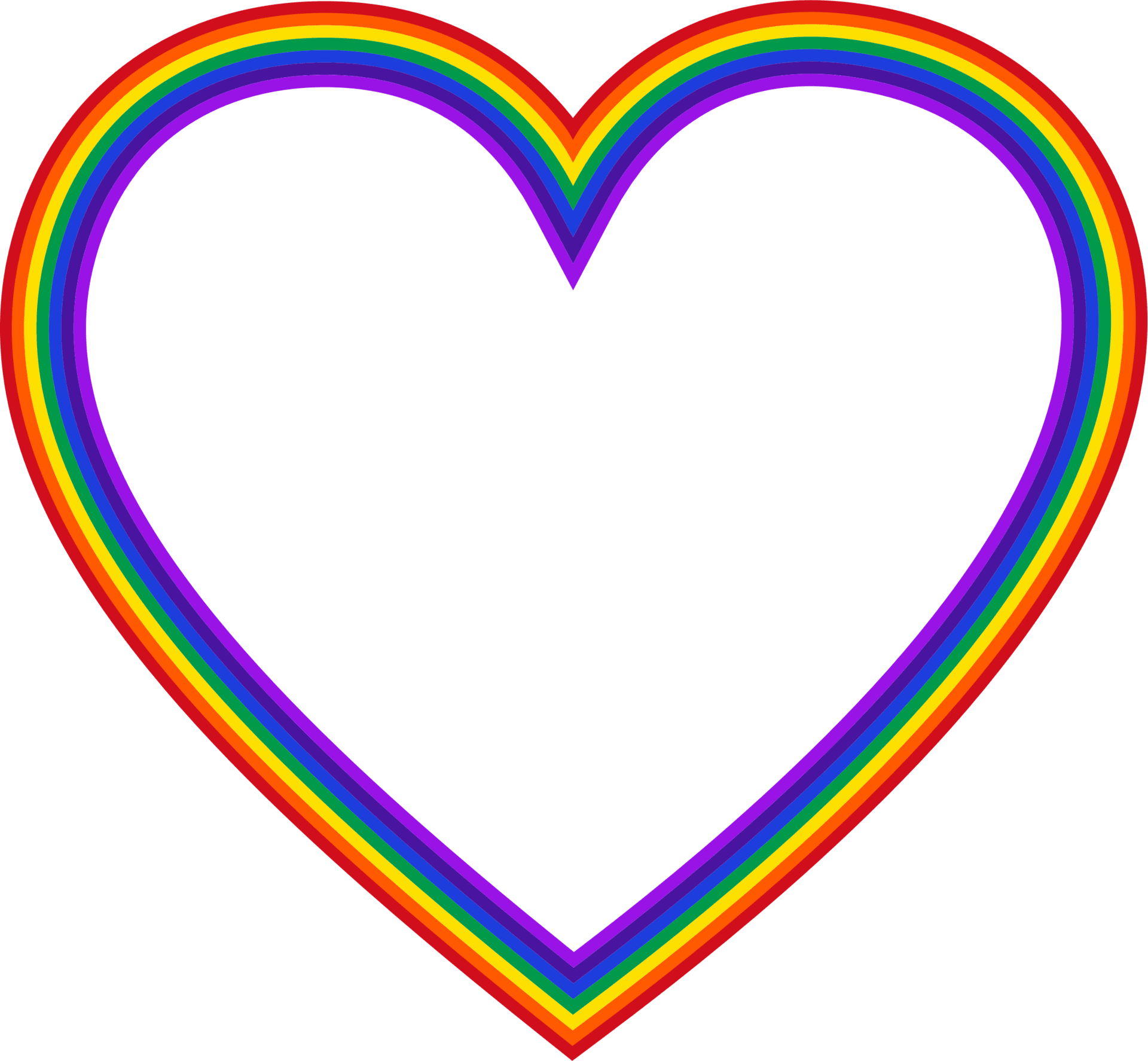 Heart clipart rainbow background full size pinclipart