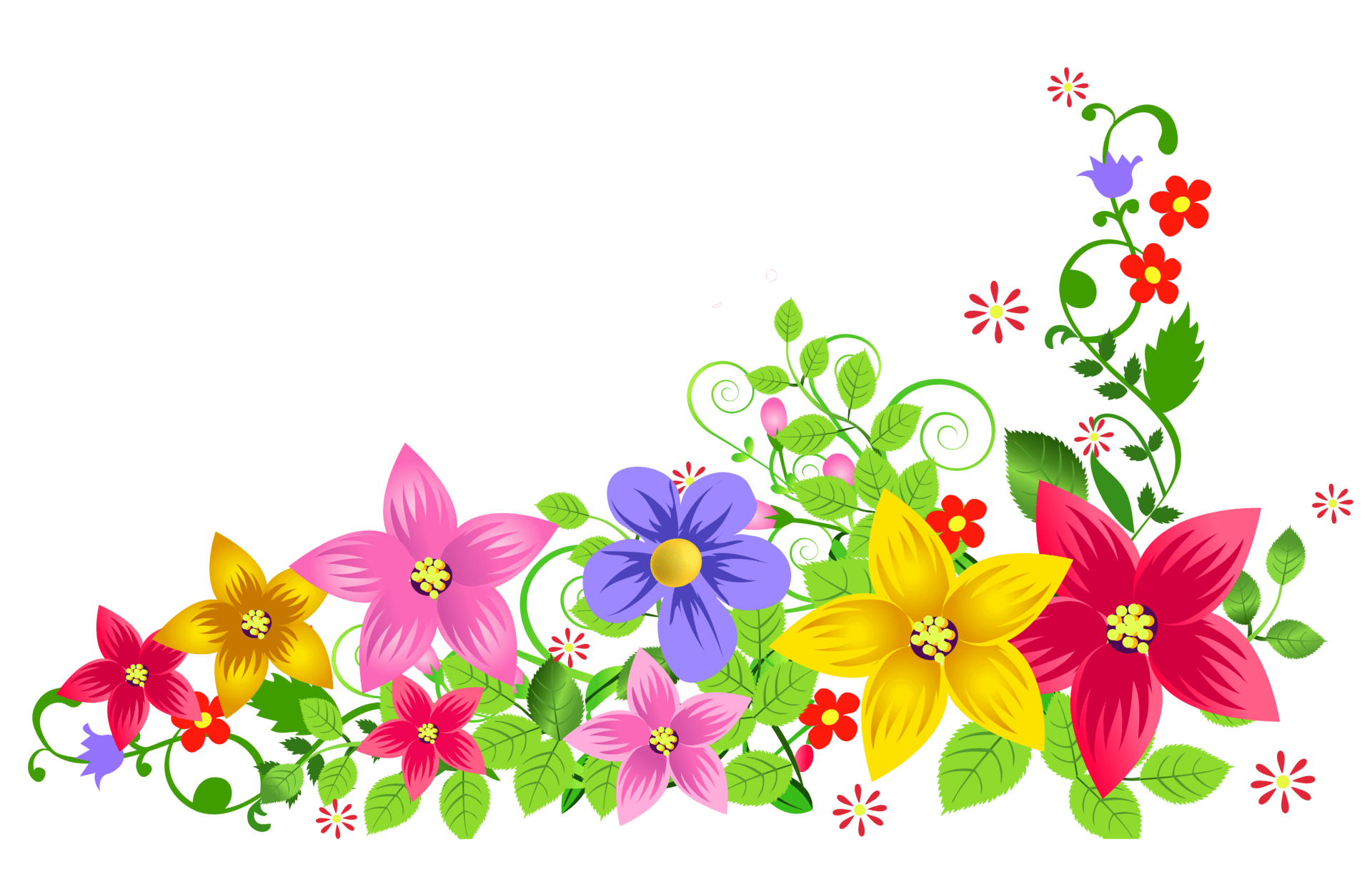 Flower pin page clipart background