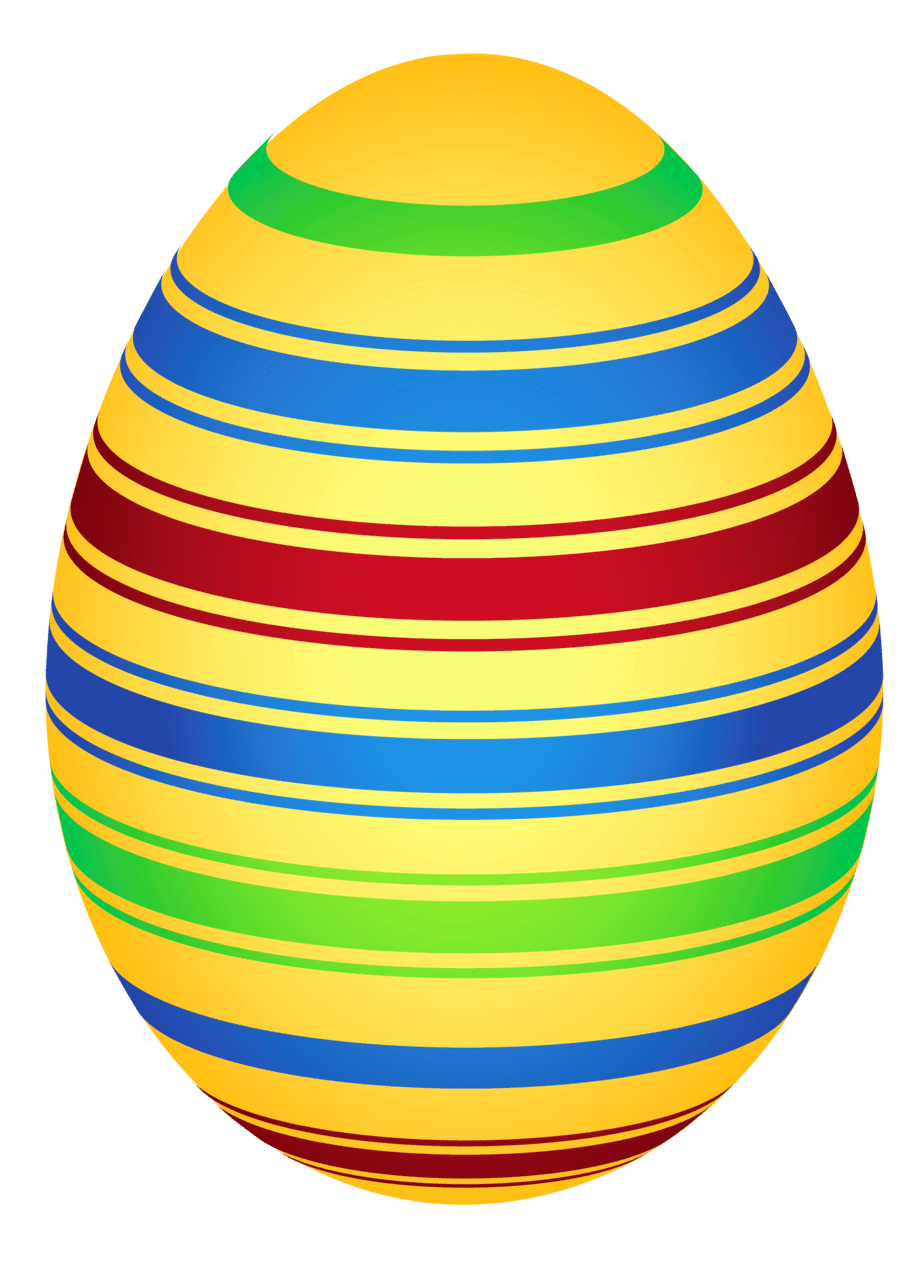 Yellow colorful easter egg clipairt picture clipart