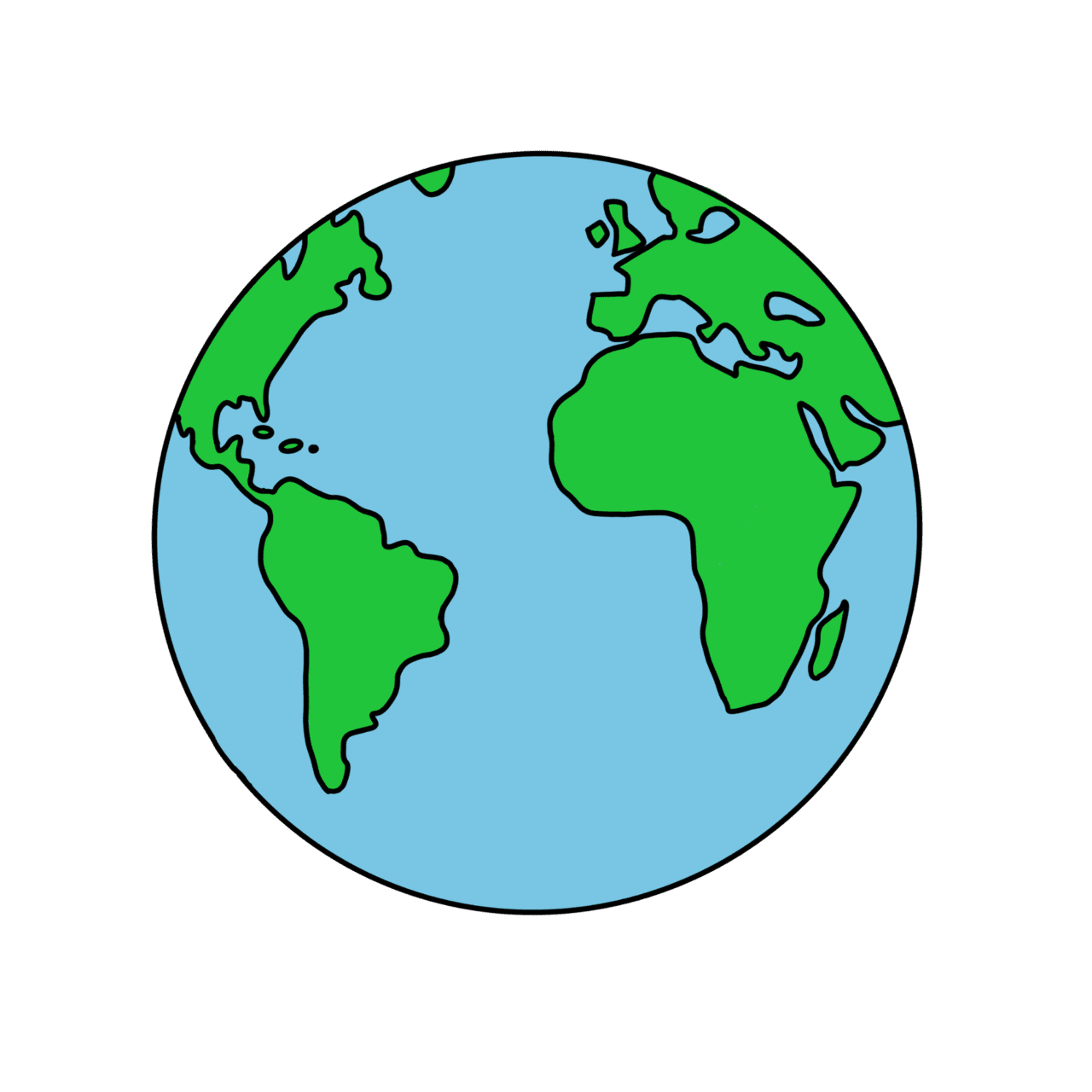 Earth drawing easy clipart background