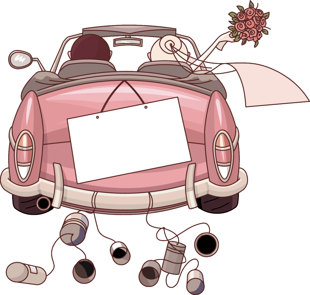 Wedding invitation background transprent car technology toon clea clipart