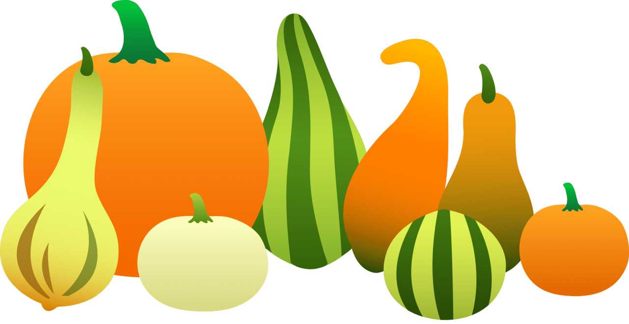 Thanksgiving harvest gourds clipart background