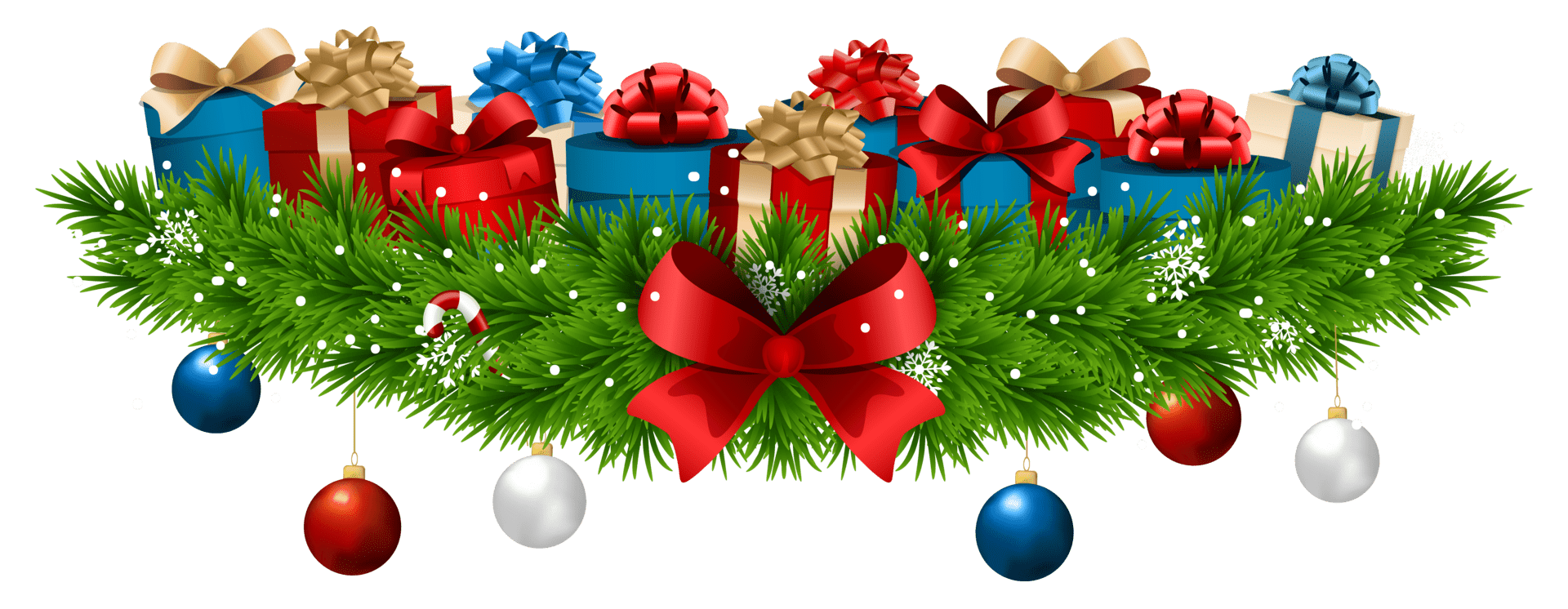 Christmas decoration with ts clipart image