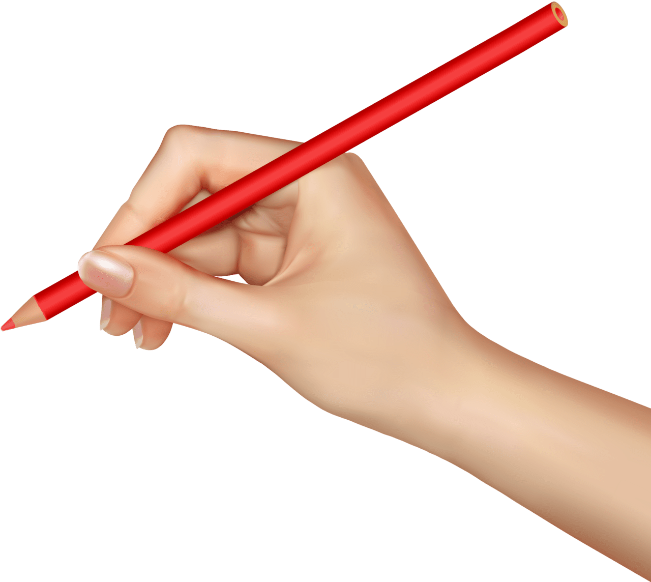 Pencil hands clipart image