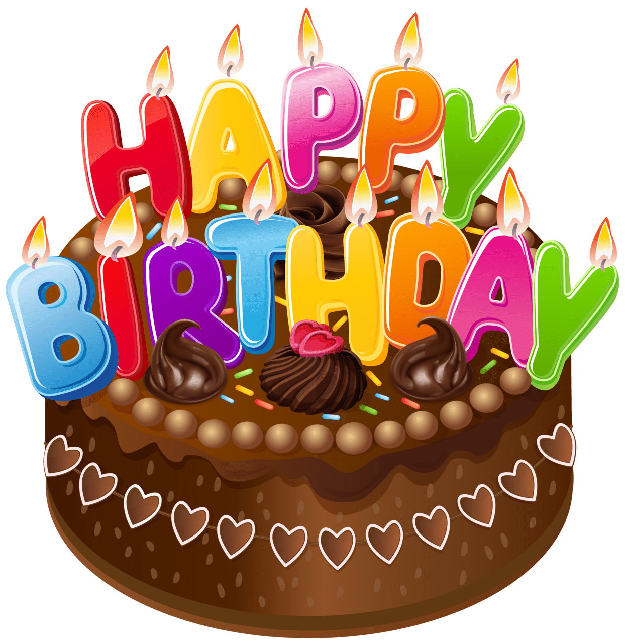 Happy birthday cake clipart image 2