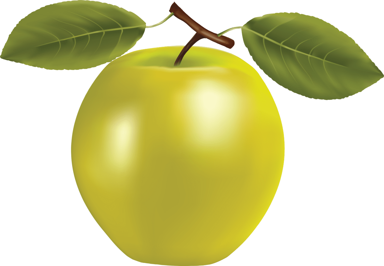 Green apple clipart background 2