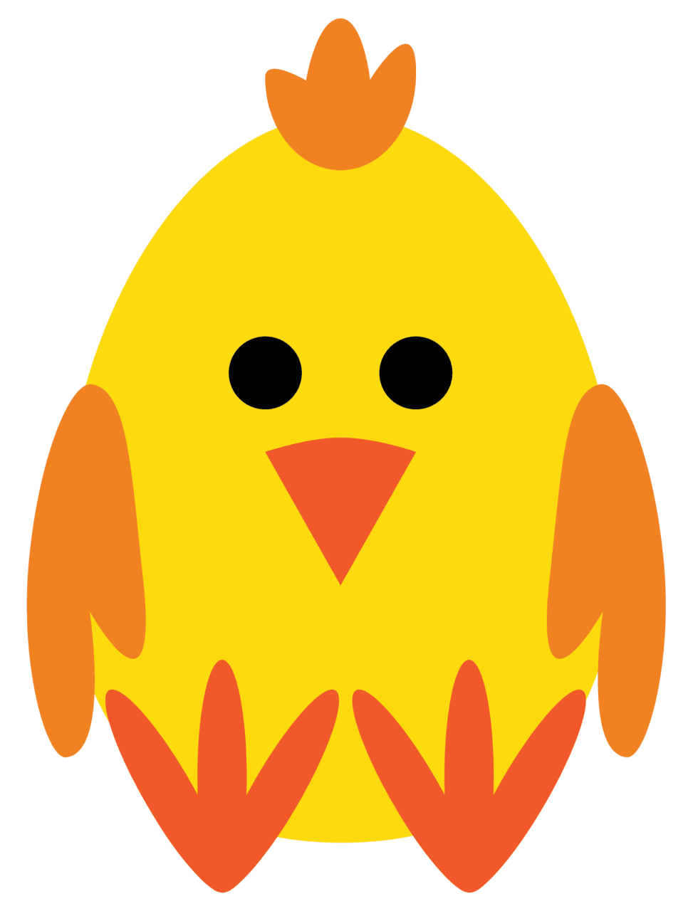 Yellow chicken emoji art clipart photo